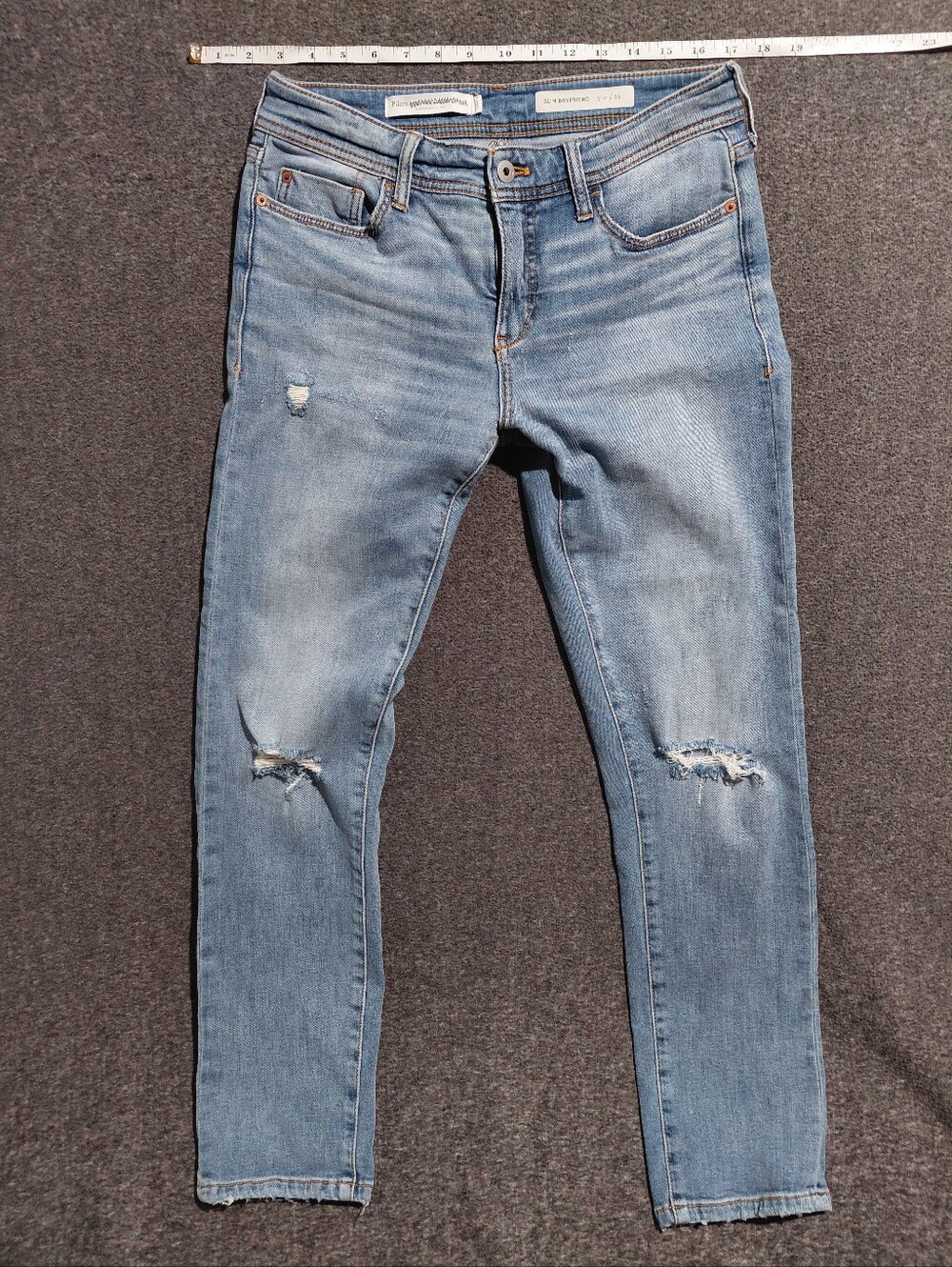 Pilcro Light Blue Distressed Skinny Jeans